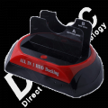Dock Station IDE + Sata - Dual Disk USB3 Dirtec