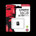 MicroSDHC 16GB Kingston Canvas C10 U1 SDCS/16GBSP R:80MB/s