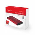Box esterno HD 2,5" Gembird USB3.0 Red EE2-U3S-2-R