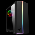 Itek Case VERVE Gaming Middle Tower, 2xUSB3, 12cm ARGB fan, Side Panel Temp Glass