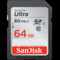 SDXC 64GB Sandisk Ultra 80MB/s class 10 UHS-I