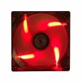 iTek Ventola per case Xtreme Flow - 12cm, LED Rosso, 3+4pin, silenziosa ITCFL12R