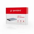 Box esterno HD 2,5" Gembird USB3.0 Gray Brushed EE2-U3S-3-GR