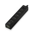 HUB USB Ewent 2,0 7 Porte Nero EW1130